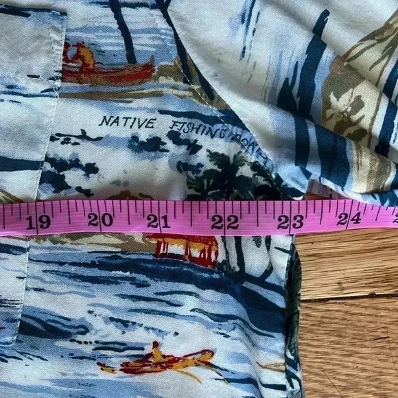 [L]Vintage David Taylor collection Rayon Hawaiian Button Down S/S Shirt  Men - Picture 4 of 5